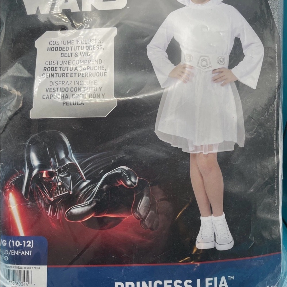 Jazwares Star Wars Princess Leia Halloween Costume Child Size Large